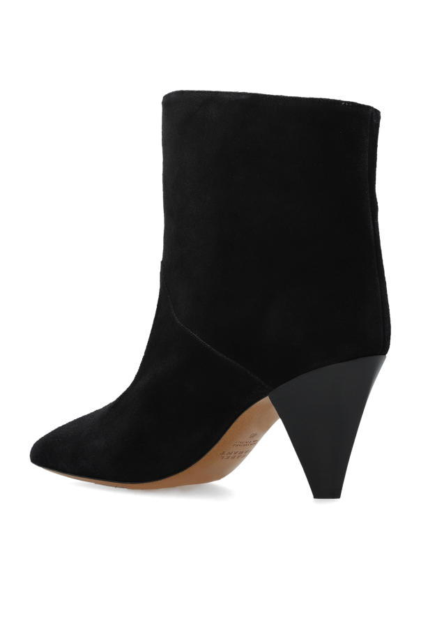 Black Suede heeled boots Loline Isabel Marant Vitkac Canada